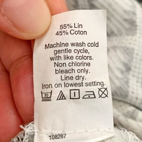 J. Crew Aztec Tribal Boho Indie Western Linen Elastic Waistband Pocket Short - Picture 7 of 16